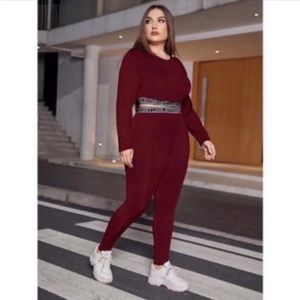 Legging & Crop Top Matching Pant Set